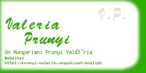 valeria prunyi business card